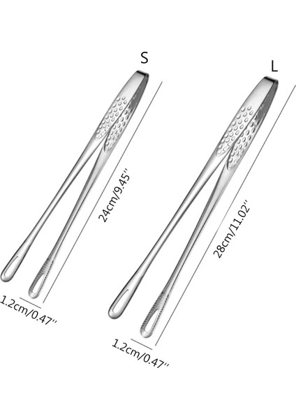 L Tarzı 24CM 28CM Paslanmaz Çelik Barbekü Kelepçesi Maşa Ekstra Uzun Cımbız Yemek Maşası Mutfak Barbekü Aracı (Yurt Dışından) fırsatları