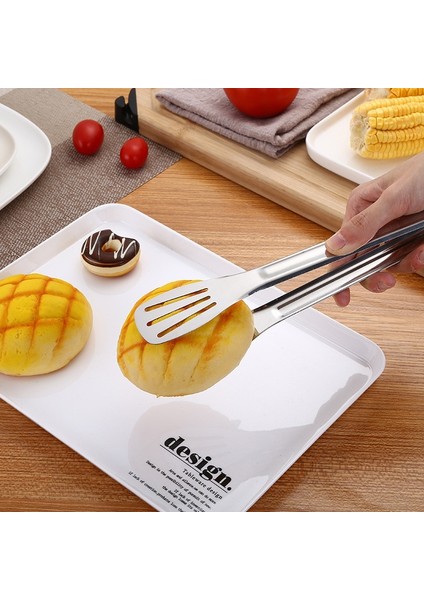 9 Inç Tarzı Paslanmaz Çelik Barbekü Izgara Maşası Salata Ekmek Servis Maşası Yapışmaz Mutfak Barbekü Izgara Pişirme Maşası Mutfak Aksesuarları (Yurt Dışından) indirimleri