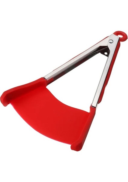 Kırmızı-9 Inç Tarzı 27*13.2cm Zeki Mutfak Spatula ve Maşa Yapışmaz Isıya Dayanıklı Paslanmaz Çelik Çerçeve Silikon Maşa Mutfak Aleti1 (Yurt Dışından)