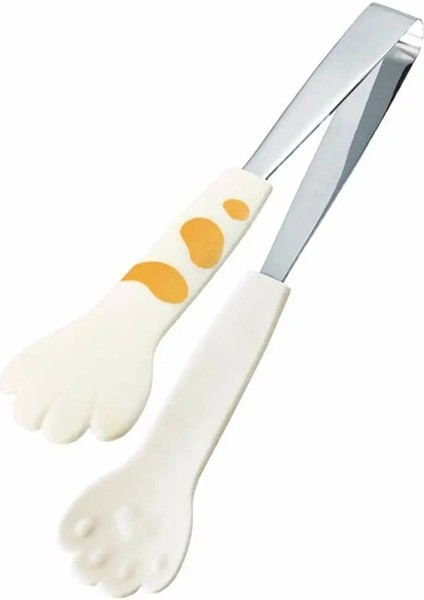 Beyaz-L Tarzı 1 Adet Kedi Pençe Şekli Gıda Maşası Sevimli Karikatür Yemek Maşası Paslanmaz Çelik Barbekü Maşası Mutfak Aletleri Mutfak Aksesuarları (Yurt Dışından)