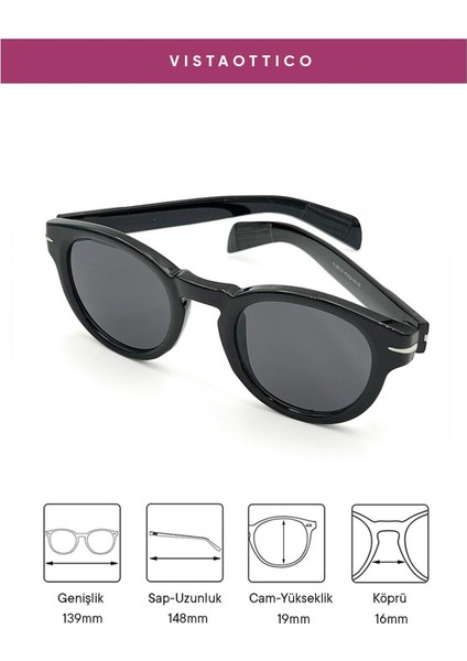Lorenz Sunglasses Siyah Erkek Güneş Gözlüğü