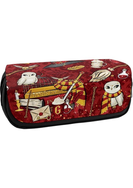 Harry Potter Kalem Kutusu Kırtasiye Çift Katmanlı Fermuar Saklama Kalem Kutusu (Yurt Dışından)