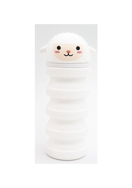 Silikon Kalem Çantası Fermuarlı Geri Çekilebilir Kalem Tutucu Kalem Kutusu (Yurt Dışından)