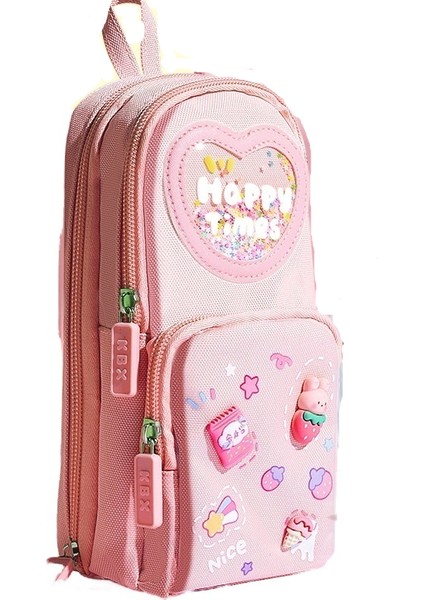 Büyük Kapasiteli Çocuklar Için Sevimli Okul Çantası Şeklindeki Kalem Kutusu (Yurt Dışından)