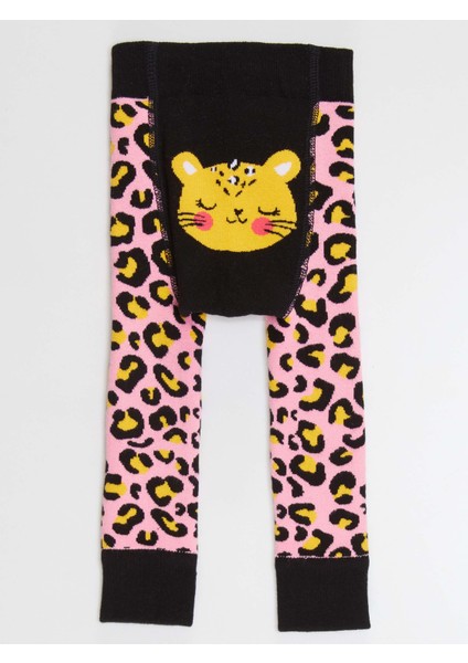 Leopar Kız Bebek Pembe Tayt-pantolon fiyatları