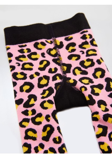 Leopar Kız Bebek Pembe Tayt-pantolon modelleri