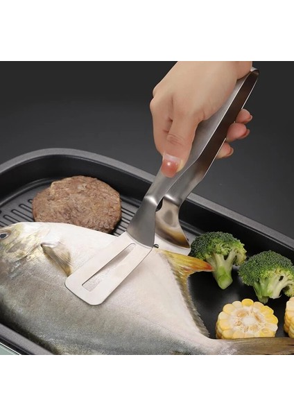 No.1 Tarzı Paslanmaz Çelik Barbekü Izgara Maşası Salata Ekmek Servis Maşası Yapışmaz Mutfak Aksesuarları Izgara Pişirme Maşası Barbekü Klipsi (Yurt Dışından) indirimleri