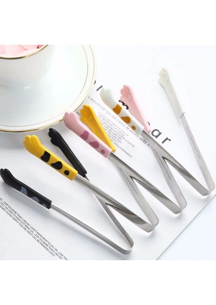 Siyah-S Tarzı Yeni Paslanmaz Çelik Kedi Maşa Mama Maşası Mutfak Maşası Kedi Pençe Şekli Maşa Barbekü Pişirme Için Paslanmaz Çelik Pişirme Maşası (Yurt Dışından) fiyatları