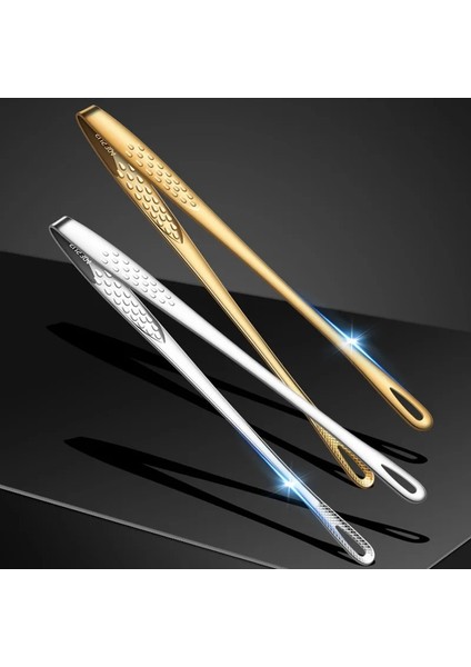 Bir Stil 304 Paslanmaz Çelik Barbekü Kelepçesi Mutfak Gıda Maşası Taşınabilir Barbekü Cımbız Servis Büfe Klip Pişirme Patates Kızartması Mutfak Aracı (Yurt Dışından) fiyatları