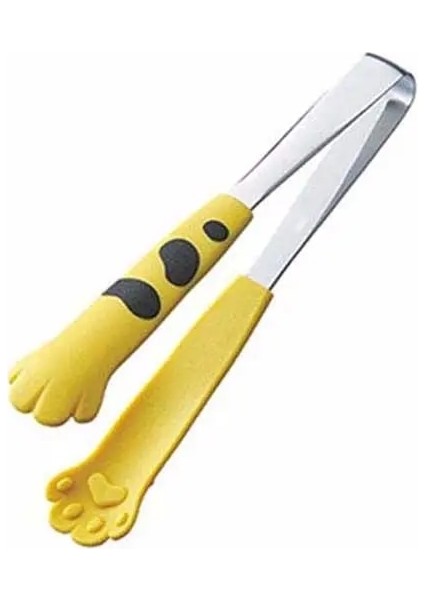 Sarı-S Tarzı Yeni Paslanmaz Çelik Kedi Maşa Mama Maşası Mutfak Maşası Kedi Pençe Şekli Maşa Barbekü Pişirme Için Paslanmaz Çelik Pişirme Maşası (Yurt Dışından)