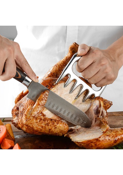 Paslanmaz Çelik Tarzı 2 Adet Manuel Ayı Pençeleri Barbekü Çatal Barbekü Et Çatal Maşa Çekme Et Işleyici Domuz Kelepçesi Kavurma Çatal Barbekü Araçları Izgara Aksesuarları (Yurt Dışından) modelleri