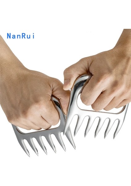 Paslanmaz Çelik Tarzı 2 Adet Manuel Ayı Pençeleri Barbekü Çatal Barbekü Et Çatal Maşa Çekme Et Işleyici Domuz Kelepçesi Kavurma Çatal Barbekü Araçları Izgara Aksesuarları (Yurt Dışından) indirimleri