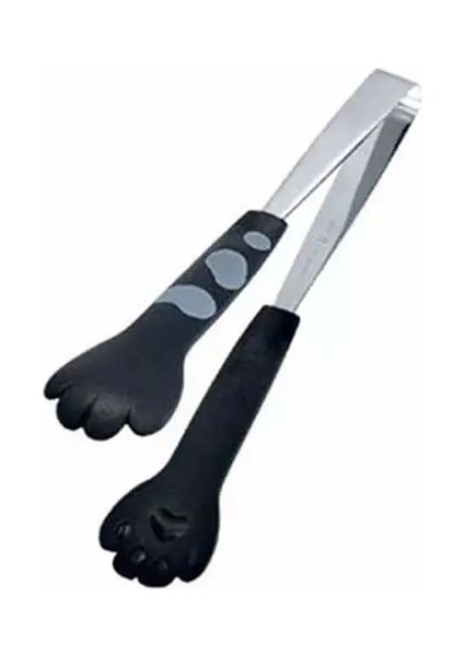 Siyah-S Tarzı 1 Adet Kedi Pençe Şekli Gıda Maşası Sevimli Karikatür Yemek Maşası Paslanmaz Çelik Barbekü Maşası Mutfak Aletleri Mutfak Aksesuarları (Yurt Dışından)