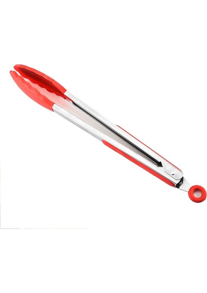 Siyah Stil Biftek Barbekü Cltainless Steelsilicone Için 7 Inç Pişirme Maşası Barbekü Izgara Aracı Kaymaz Mutfak Gıda Klasörü (Yurt Dışından) fırsatları