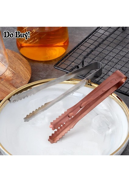 Gül Altın Tarzı Buz Makası Paslanmaz Çelik Maşa Buz Makası Ekmek Gıda Buz Renkli Kelepçe Buz Maşası Parti Ev Aksesuarları (Yurt Dışından) fırsatları