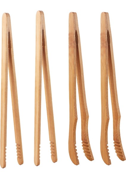 Düz Stil Gıda Pensesi Mutfak Maşası Çay Ekmek Barbekü Malzemeleri Kızartma Isıya Dayanıklı Cuese Tarzı Bambu Biftek Klipleri (Yurt Dışından) fiyatları