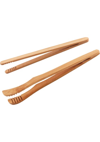 Düz Stil Gıda Pensesi Mutfak Maşası Çay Ekmek Barbekü Malzemeleri Kızartma Isıya Dayanıklı Cuese Tarzı Bambu Biftek Klipleri (Yurt Dışından) fırsatları