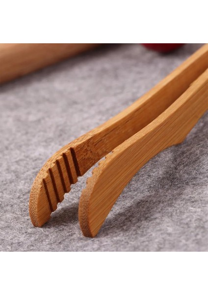 Düz Stil Gıda Pensesi Mutfak Maşası Çay Ekmek Barbekü Malzemeleri Kızartma Isıya Dayanıklı Cuese Tarzı Bambu Biftek Klipleri (Yurt Dışından) indirimleri