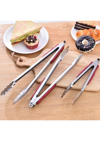 9 Inç Tarzı Paslanmaz Çelik Barbekü Izgara Maşası Salata Ekmek Servis Maşası Yapışmaz Mutfak Barbekü Izgara Pişirme Maşası Mutfak Aksesuarları (Yurt Dışından) modelleri