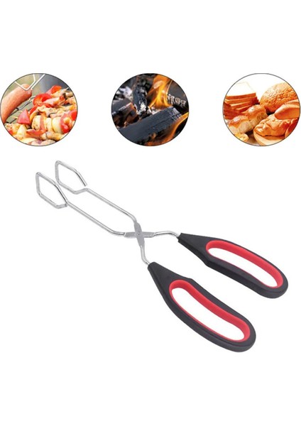 S Tarzı Barbekü Aletleri Barbekü Veya Maşa Izgara Yemek Maşası Uzun Sap Veya Barbekü Ekmek Kızartma Klipsi Mutfak Pişirme Maşası Barbekü Aksesuarları (Yurt Dışından) fiyatları