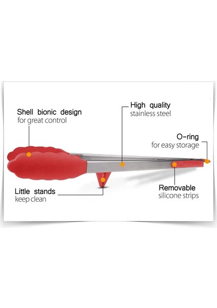 9 12 Inç-Siyah Tarzı Silikon Barbekü Izgara Maşası Salata Ekmek Servis Maşası Yapışmaz Mutfak Barbekü Izgarası Ortak Kilitli ve Standlı Pişirme Maşası (Yurt Dışından) fırsatları