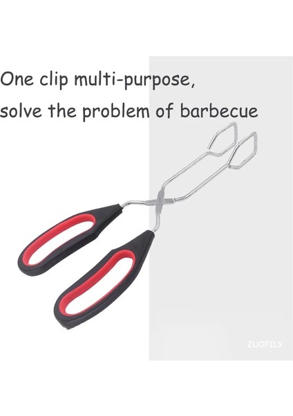 L Tarzı Barbekü Karbon Klipsli Izgara Gıda Uzun Saplı Veya Maşa Salata Kömür Kelepçesi Et Klipsi Ahşap Kavrayıcı Barbekü Maşası Mutfak Aleti (Yurt Dışından) modelleri