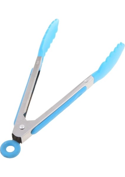 Silikon Mutfak Pişirme Salata Servis Barbekü Maşası Paslanmaz Çelik Saplı Gereç (Yurt Dışından)