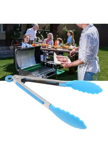 Silikon Mutfak Pişirme Salata Servis Barbekü Maşası Paslanmaz Çelik Saplı Gereç (Yurt Dışından) fırsatları