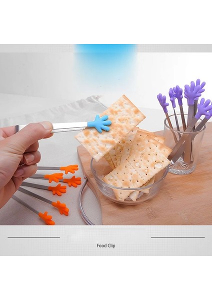 Mavi Stil 1 Adet Salata Servis Barbekü Maşa Paslanmaz Çelik Saplı Gereçler Yaratıcı El Şekli Mutfak Pişirme Araçları Mlicone Gıda Klipsi (Yurt Dışından) modelleri