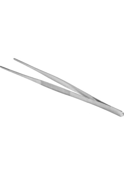 30CM Tarzı cm Düz Dişli Cımbız Barbekü Paslanmaz Çelik Uzun Yemek Maşası Ev Bahçe Mutfak Barbekü Aracı (Yurt Dışından) indirimleri