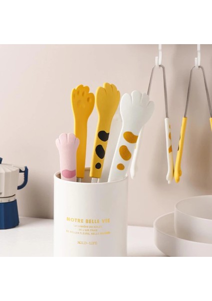 PINK-24CM Style Sevimli Kedi Pençesi Şekli Maşa Maşa Servis Buz Küpü Meyveler Şeker Barbekü Izgara Maşası Mutfak Pişirme Aksesuarları (Yurt Dışından) indirimleri