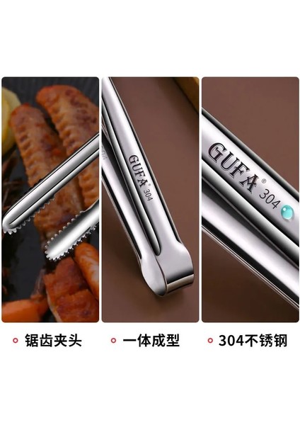 Orta Stil Yeni Paslanmaz Çelik Barbekü Maşası Japon Ekmek Maşası Yemek Maşası Biftek Maşası Uzatılmış Barbekü Maşası Mutfak Aletleri (Yurt Dışından) indirimleri