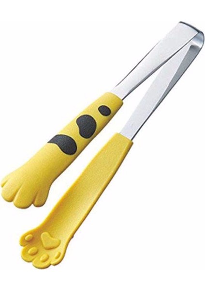 Sarı-L Tarzı Yeni Paslanmaz Çelik Kedi Maşa Mama Maşası Mutfak Maşası Kedi Pençe Şekli Maşa Barbekü Pişirme Için Paslanmaz Çelik Pişirme Maşası (Yurt Dışından)