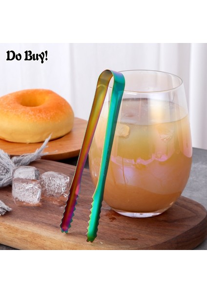 Gökkuşağı No.3 Stili Buz Makası Paslanmaz Çelik Maşa Buz Makası Ekmek Gıda Buz Renkli Kelepçe Buz Maşası Parti Ev Aksesuarları (Yurt Dışından) indirimleri