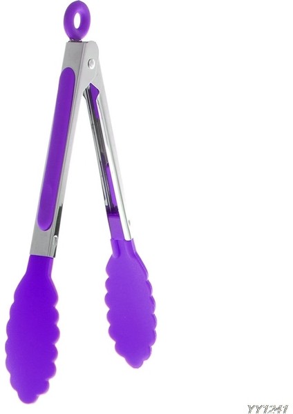 Pl Stili Licone Pişirme Gıda Servis Barbekü Paslanmaz Maşa Çelik Saplı Gereçler Mutfak Aracı Malzemeleri (Yurt Dışından)