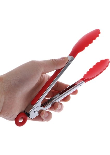 Pl Stili Licone Pişirme Gıda Servis Barbekü Paslanmaz Maşa Çelik Saplı Gereçler Mutfak Aracı Malzemeleri (Yurt Dışından) indirimleri