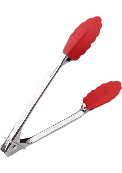 Mor Tarzı Barbekü Maşası Silikon Kapak Kolu Mutfak Maşası Kilit Tasarım Barbekü Klipsi Kelepçe Mutfak Paslanmaz Çelik Gıda Maşası Isı Gereçleri (Yurt Dışından) fırsatları