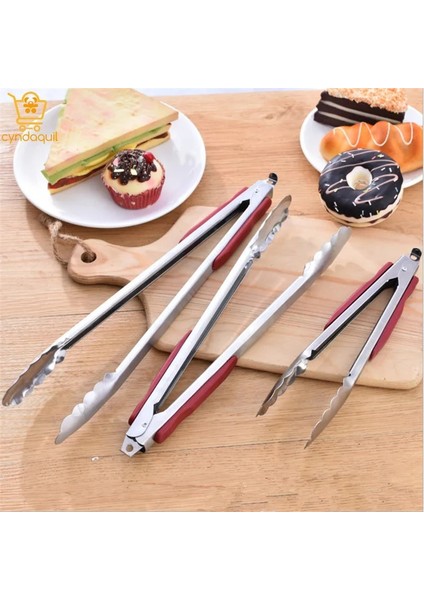 28CM Siyah Stil Paslanmaz Çelik Barbekü Izgara Maşası Açık Havada Barbekü Izgarası Için Izgara Aksesuarları Türk Mutfak Gereçleri ve Aletleri Servis Aleti Yemek (Yurt Dışından) fiyatları