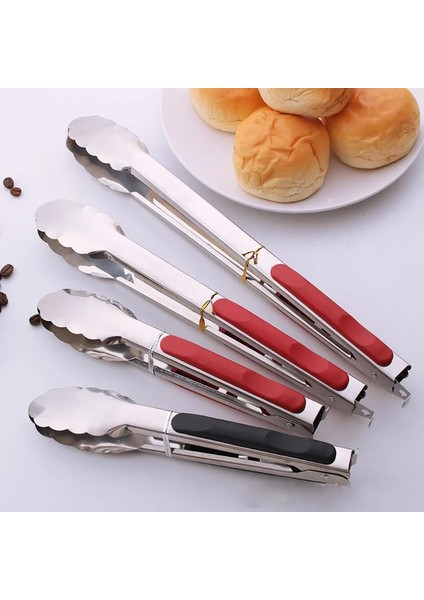 28CM Siyah Stil Paslanmaz Çelik Barbekü Izgara Maşası Açık Havada Barbekü Izgarası Için Izgara Aksesuarları Türk Mutfak Gereçleri ve Aletleri Servis Aleti Yemek (Yurt Dışından) modelleri