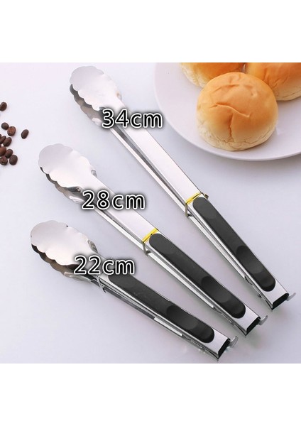 28CM Siyah Stil Paslanmaz Çelik Barbekü Izgara Maşası Açık Havada Barbekü Izgarası Için Izgara Aksesuarları Türk Mutfak Gereçleri ve Aletleri Servis Aleti Yemek (Yurt Dışından) fırsatları