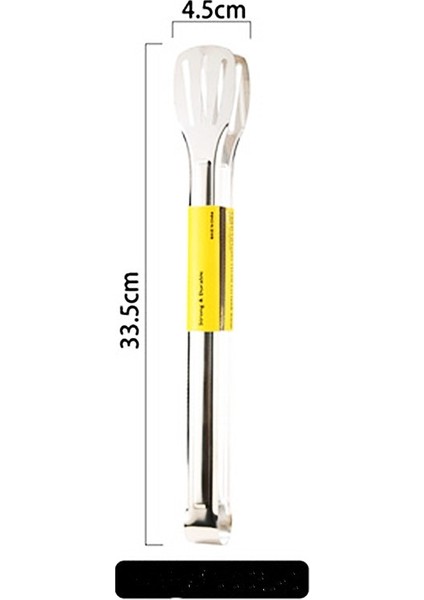 C Stili Çok Fonksiyonlu Paslanmaz Çelik Gıda Klip Barbekü Maşası Mutfak Aleti Ekmek Kelepçesi Pişirme Biftek Maşası (Yurt Dışından)