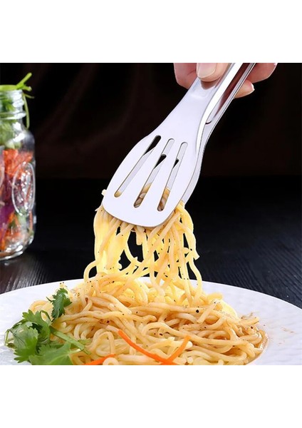12 Inç Tarzı 1 Adet Paslanmaz Çelik Mutfak Maşası Metal Barbekü Maşası Salata Ekmeği Spagetti Servis Maşası Büfe Gıda Kelepçesi Mutfak Pişirme Malzemesi (Yurt Dışından) modelleri