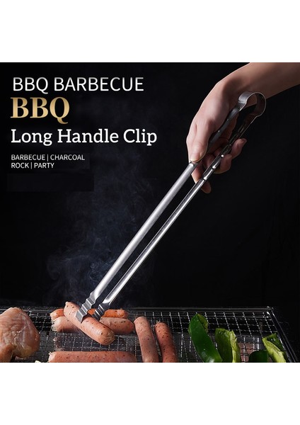 45CM Tarzı Barbekü Izgara Maşası Paslanmaz Çelik Et Maşası 45CM 50CM Mutfak Gereçleri Kamp Aksesuarları Bekarlığa Veda Kamp Ateşi Parti Açık (Yurt Dışından) fırsatları
