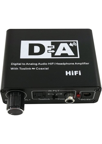 Koaksiyel Dijital - Analog Rca 3.5mm Ses Hifi Dönüştürücü Adaptör, Spdif Toslink Dijital - Analog Ses Anahtarı ile (Yurt Dışından)