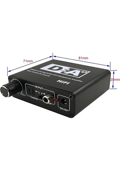 Koaksiyel Dijital - Analog Rca 3.5mm Ses Hifi Dönüştürücü Adaptör, Spdif Toslink Dijital - Analog Ses Anahtarı ile (Yurt Dışından)