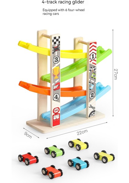 Çocuklar Için Çok Katlı Pist Planör Oyuncakları Slayt Yarış Arabaları (Yurt Dışından)