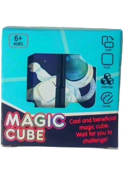 Sonsuz Rubik Küp Manyetik Geometrik Deformasyon Eğitici Çocuk Oyuncakları (Yurt Dışından)