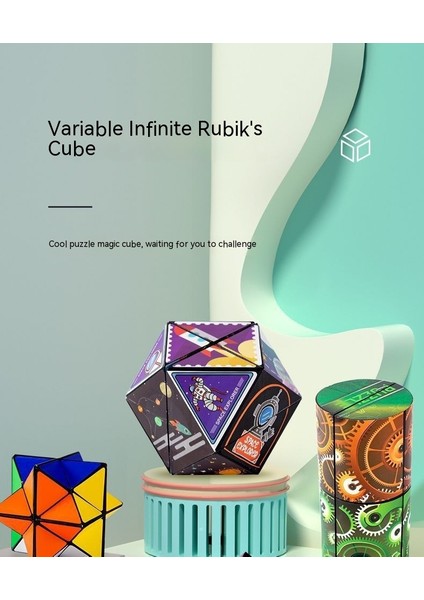 Sonsuz Rubik Küp Manyetik Geometrik Deformasyon Eğitici Çocuk Oyuncakları (Yurt Dışından) modelleri