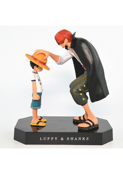 One Piece Luffy And Red-Haired Shanks Figure Figures Ornaments (Yurt Dışından)