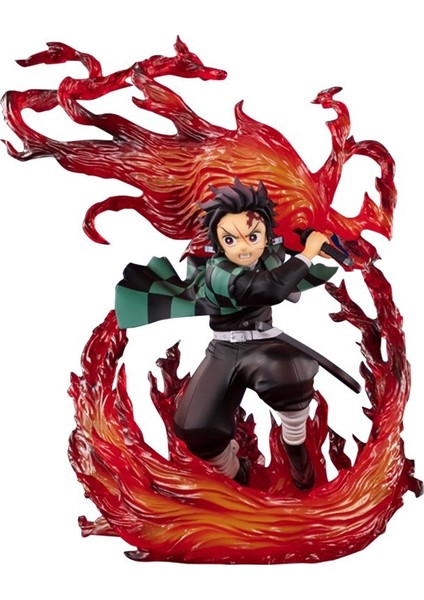 Figuartszerofz Demon Slayer: Kimetsu No Yaiba Tanjiro Ateş Tanrısı Kagura Figürü (Yurt Dışından)